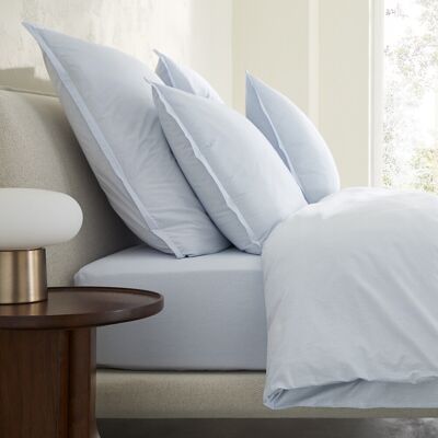 AM.PM Taie d'oreiller en percale de coton lavé, rayée, 120 fils/cm², SABBAL AM.PM Taie d'oreiller en percale de coton lavé, rayée, 120 fils/cm², SABBAL