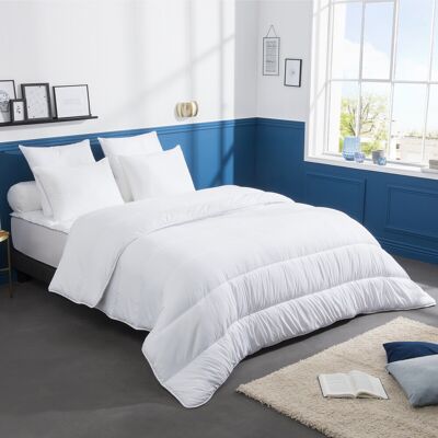 DODO Duvet écologique en fibre creuse avec traitement anti-acariens - Blanc DODO Duvet écologique en fibre creuse avec traitement anti-acariens - Blanc