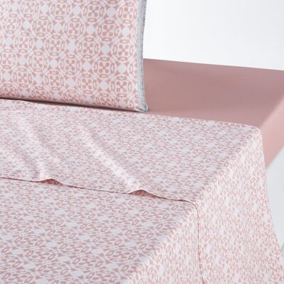 LA REDOUTE INTERIEURS Drap en coton Yucatan - Rose - Drap de lit LA REDOUTE INTERIEURS Drap en coton Yucatan - Rose - Drap de lit