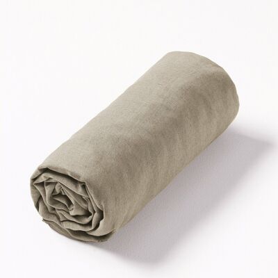 AM.PM - Elina - lin lavé - Blanc - Fitted sheet AM.PM - Elina - lin lavé - Blanc - Fitted sheet