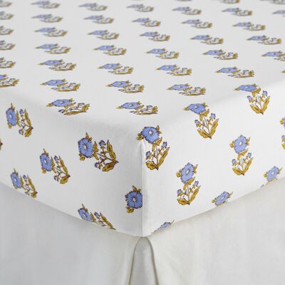 LA REDOUTE INTERIEURS Drap-housse enfant, en coton lavé, imprimé fleurs, DIMANI LA REDOUTE INTERIEURS Drap-housse enfant, en coton lavé, imprimé fleurs, DIMANI