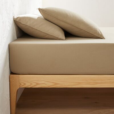LA REDOUTE INTERIEURS Drap-housse en coton - Coton recyclé, 30cm de profondeur, Tailles variées LA REDOUTE INTERIEURS Drap-housse en coton - Coton recyclé, 30cm de profondeur, Tailles variées