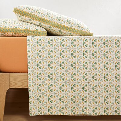 LA REDOUTE INTERIEURS Drap de coton - Osis - Motifs traditionnels égyptiens LA REDOUTE INTERIEURS Drap de coton - Osis - Motifs traditionnels égyptiens