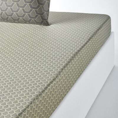 LA REDOUTE INTERIEURS Drap housse en satin de coton - 80F - Gris LA REDOUTE INTERIEURS Drap housse en satin de coton - 80F - Gris