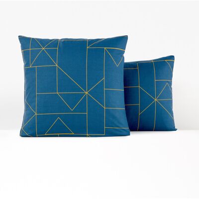 SO'HOME Housse de coussin DWIGHT Bleue - Housse SO'HOME Housse de coussin DWIGHT Bleue - Housse
