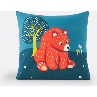 SO'HOME Housse de Coton avec Ourson Bleu - Housse SO'HOME Housse de Coton avec Ourson Bleu - Housse