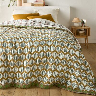 LA REDOUTE INTERIEURS Couvre-lit kantha voile de coton Malyam LA REDOUTE INTERIEURS Couvre-lit kantha voile de coton Malyam