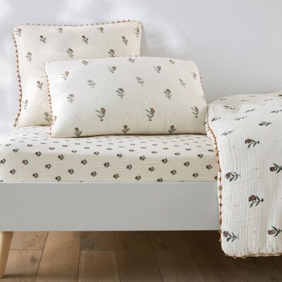 LA REDOUTE INTERIEURS Drap-housse enfant, en gaze de coton, bonnet 30 cm, EMELINE LA REDOUTE INTERIEURS Drap-housse enfant, en gaze de coton, bonnet 30 cm, EMELINE