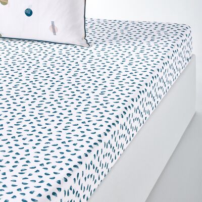LA REDOUTE INTERIEURS Drap-housse en Coton - Motif Géométrique - Toutes Tailles LA REDOUTE INTERIEURS Drap-housse en Coton - Motif Géométrique - Toutes Tailles