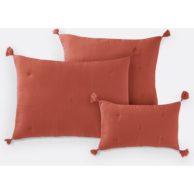 La Redoute Interieurs Kumla Coussin en mousseline de coton - Coussins & Housses La Redoute Interieurs Kumla Coussin en mousseline de coton - Coussins & Housses