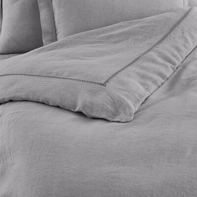 Housse de couette en lin lavé AM.PM - Scala Blanc - Légère, Lavable, Élégante Housse de couette en lin lavé AM.PM - Scala Blanc - Légère, Lavable, Élégante