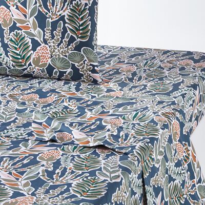 LA REDOUTE INTERIEURS Drap de lit en percale de coton Jungle - Type de lit LA REDOUTE INTERIEURS Drap de lit en percale de coton Jungle - Type de lit