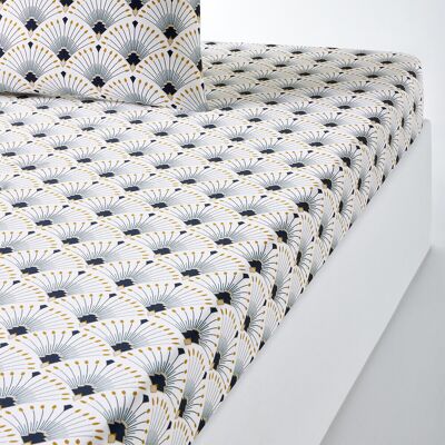 LA REDOUTE INTERIEURS Drap-housse en satin de coton - Blanc LA REDOUTE INTERIEURS Drap-housse en satin de coton - Blanc