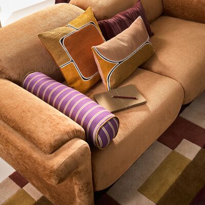 LA REDOUTE INTERIEURS Coussin forme boudin en velours, Georgio LA REDOUTE INTERIEURS Coussin forme boudin en velours, Georgio