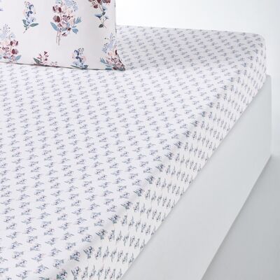 Drap-housse en coton lavé La Redoute Interiors - Motif floral, 4 tailles Drap-housse en coton lavé La Redoute Interiors - Motif floral, 4 tailles