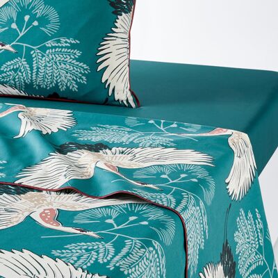 LA REDOUTE INTERIEURS Drap plat - Motif oiseaux en percale de coton LA REDOUTE INTERIEURS Drap plat - Motif oiseaux en percale de coton