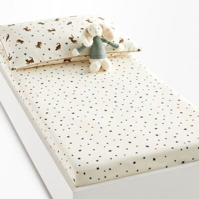 Drap bébé en coton recyclé avec étoiles - La Redoute Interiors Drap bébé en coton recyclé avec étoiles - La Redoute Interiors