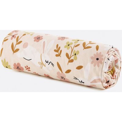 LA REDOUTE INTERIEURS Drap-housse bébé coton biologique, Lapin fleuri LA REDOUTE INTERIEURS Drap-housse bébé coton biologique, Lapin fleuri