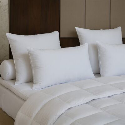 DROUAULT Oreiller 3 chambres, 90% duvet 10% plumettes, mi-ferme DROUAULT Oreiller 3 chambres, 90% duvet 10% plumettes, mi-ferme 