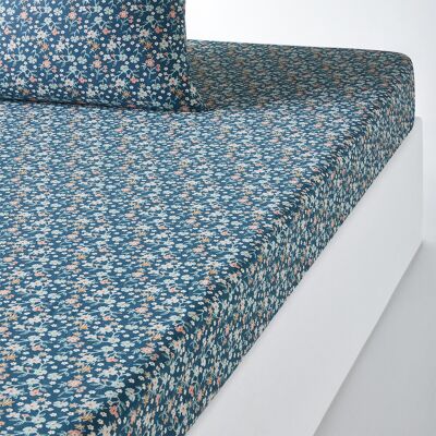 LA REDOUTE INTERIEURS Drap-housse en coton lavé Jane - Motif fleurs LA REDOUTE INTERIEURS Drap-housse en coton lavé Jane - Motif fleurs