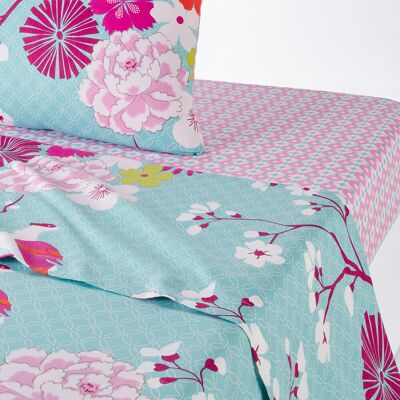 Drap housse Miss China en coton de LA REDOUTE INTERIEURS - Tailles variées Drap housse Miss China en coton de LA REDOUTE INTERIEURS - Tailles variées