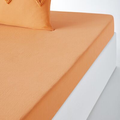 Housse de matelas en coton ocre La Redoute Interiors - Literie Housse de matelas en coton ocre La Redoute Interiors - Literie