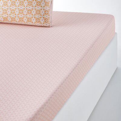 LA REDOUTE INTERIEURS - Gardenia - Rose - Fitted sheet LA REDOUTE INTERIEURS - Gardenia - Rose - Fitted sheet