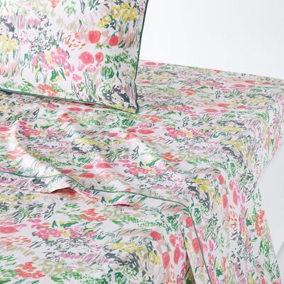 La Redoute Interieurs Drap housse en percale de coton - Fleurs sauvages La Redoute Interieurs Drap housse en percale de coton - Fleurs sauvages