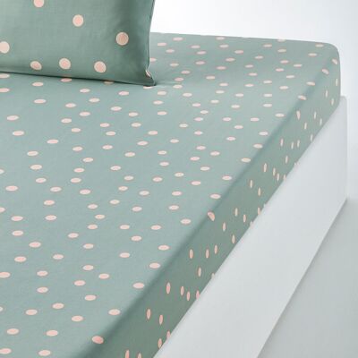 LA REDOUTE INTERIEURS Drap-housse Orianne - À pois LA REDOUTE INTERIEURS Drap-housse Orianne - À pois