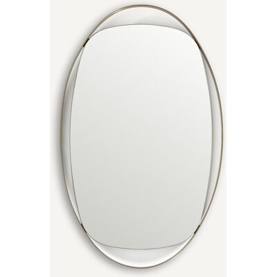 AM.PM Miroir ovale en inox brossé, hauteur 76 cm, AVOLA AM.PM Miroir ovale en inox brossé, hauteur 76 cm, AVOLA