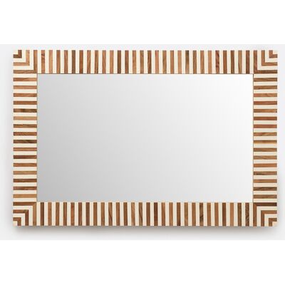 LA REDOUTE INTERIEURS Miroir rectangulaire rayé, 60 x 90 cm, ARES LA REDOUTE INTERIEURS Miroir rectangulaire rayé, 60 x 90 cm, ARES