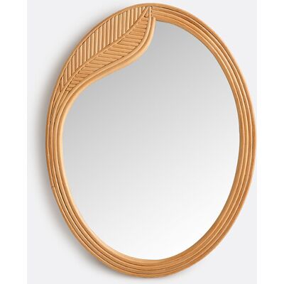 LA REDOUTE INTERIEURS Miroir ovale en rotin, 50 x 65 cm, SYLEA LA REDOUTE INTERIEURS Miroir ovale en rotin, 50 x 65 cm, SYLEA