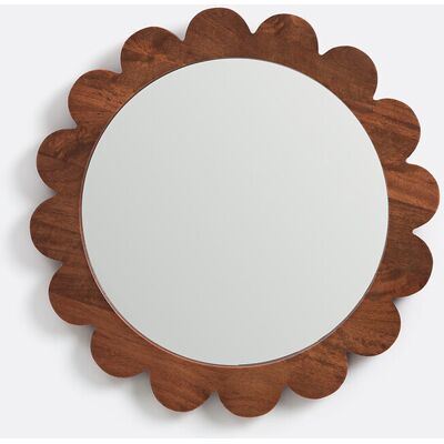 LA REDOUTE INTERIEURS Miroir, en manguier, diamètre 39,5 cm, FLEORA LA REDOUTE INTERIEURS Miroir, en manguier, diamètre 39,5 cm, FLEORA
