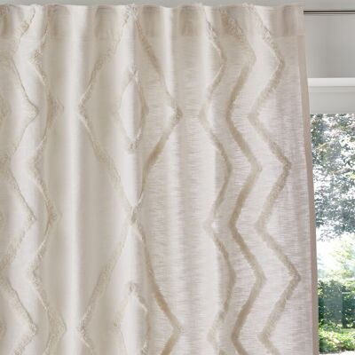 Rideau en coton La Redoute Assa - Motifs en relief - 260x135 cm Rideau en coton La Redoute Assa - Motifs en relief - 260x135 cm
