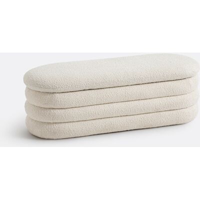 LA REDOUTE INTERIEURS Banc/bout de lit/coffre bouclette, Pilou LA REDOUTE INTERIEURS Banc/bout de lit/coffre bouclette, Pilou