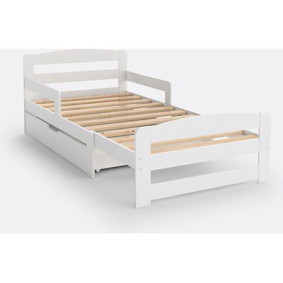 LA REDOUTE INTERIEURS Lit Toudou - Extensible 140-200cm - Blanc LA REDOUTE INTERIEURS Lit Toudou - Extensible 140-200cm - Blanc