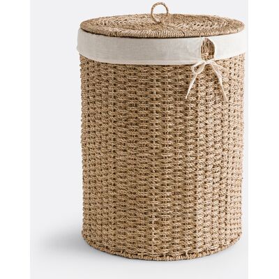LA REDOUTE INTERIEURS Jubo Panier à linge beige en fibres végétales - Panier à linge LA REDOUTE INTERIEURS Jubo Panier à linge beige en fibres végétales - Panier à linge