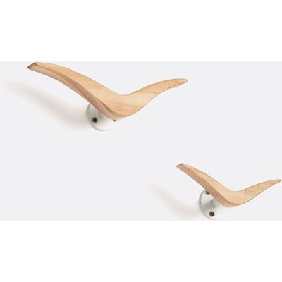 LA REDOUTE INTERIEURS Lot de 2 patères, forme oiseaux LA REDOUTE INTERIEURS Lot de 2 patères, forme oiseaux