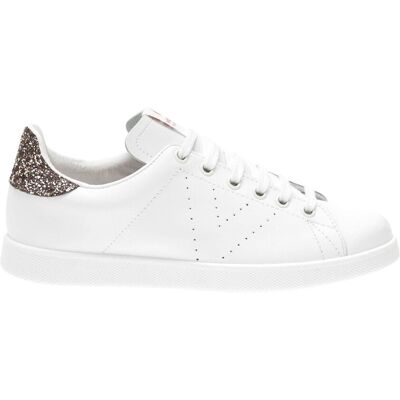 VICTORIA Baskets cuir et paillettes VICTORIA Baskets cuir et paillettes