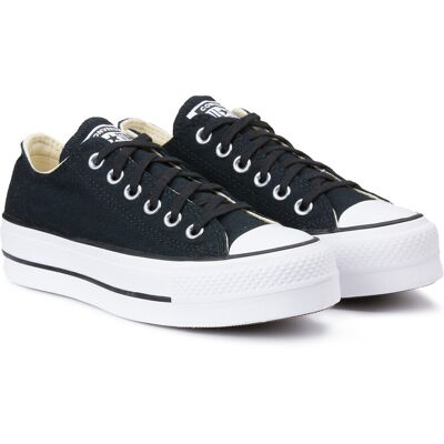 Chaussures plateforme noires Converse – Femme – Baskets décontractées Chaussures plateforme noires Converse – Femme – Baskets décontractées