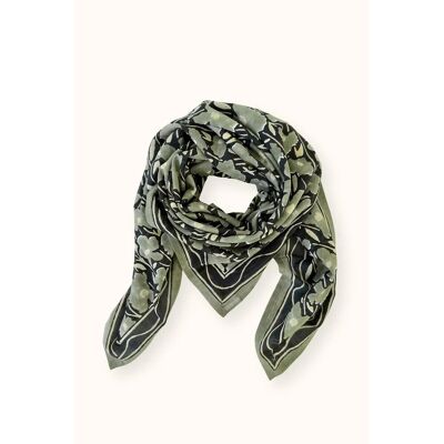 APACHES COLLECTIONS Foulard en voile de coton imprimé, DUPATTA APACHES COLLECTIONS Foulard en voile de coton imprimé, DUPATTA