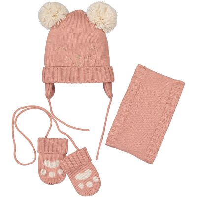 LA REDOUTE COLLECTIONS Ensemble bonnet + snood + moufles LA REDOUTE COLLECTIONS Ensemble bonnet + snood + moufles