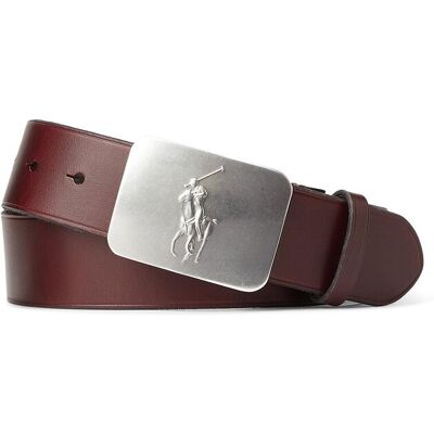 POLO RALPH LAUREN Ceinture en cuir avec plaque poney POLO RALPH LAUREN Ceinture en cuir avec plaque poney