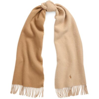 POLO RALPH LAUREN Echarpe frangée en laine POLO RALPH LAUREN Echarpe frangée en laine 