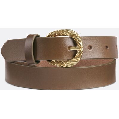LA REDOUTE COLLECTIONS Ceinture en cuir boucle fantaisie LA REDOUTE COLLECTIONS Ceinture en cuir boucle fantaisie