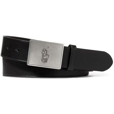 POLO RALPH LAUREN Ceinture en cuir avec plaque poney POLO RALPH LAUREN Ceinture en cuir avec plaque poney