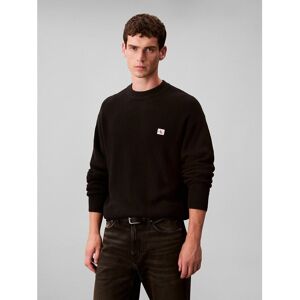 CALVIN KLEIN Pull col rond effet gaufré CALVIN KLEIN Pull col rond effet gaufré