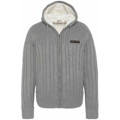 SCHOTT Gilet zippé chaud doublé polaire avec capuche SCHOTT Gilet zippé chaud doublé polaire avec capuche
