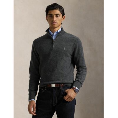 POLO RALPH LAUREN Pull demi-zippé en laine POLO RALPH LAUREN Pull demi-zippé en laine