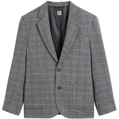 LA REDOUTE COLLECTIONS Veste coupe droite à carreaux LA REDOUTE COLLECTIONS Veste coupe droite à carreaux